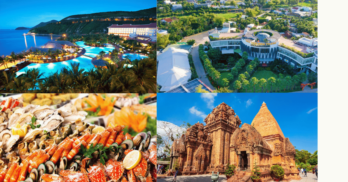 NGÀY 1: DIAMOND BAY – NHÀ YẾN – THÁP BÀ - BUFFET HẢI SẢN TỐI 